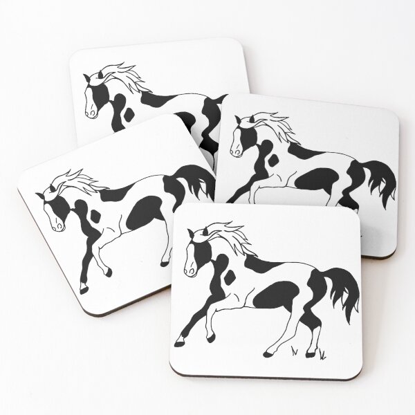 Item preview, Wild Running Pinto Horse designed and sold by DesignByRoseCo.