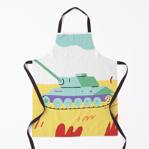 Item preview, Colorful Tanks Vibrant Landscape Military Art Abstract Warfare designed and sold by ART ATTACK ZONE.