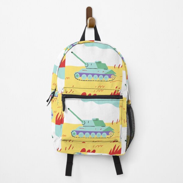 Item preview, Colorful Tanks Vibrant Landscape Military Art Abstract Warfare designed and sold by ART ATTACK ZONE.