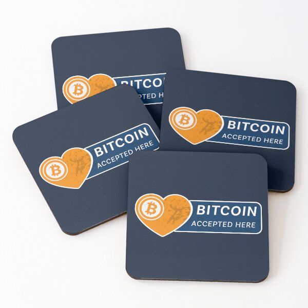 Item preview, Bitcoin Accepted Here - Crypto Business Art designed and sold by cabana.space.