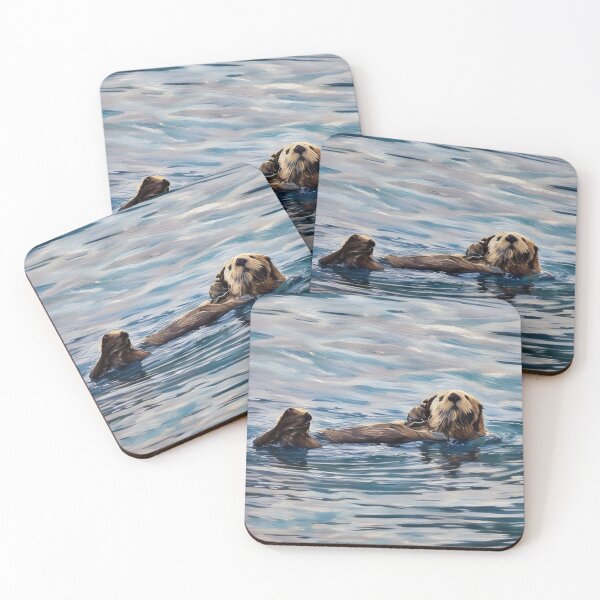 Item preview, Sea Otter Greeting (Alaska)  designed and sold by The Wandering Bookworm.