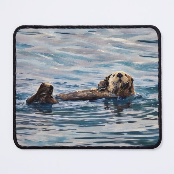 Item preview, Sea Otter Greeting (Alaska)  designed and sold by The Wandering Bookworm.