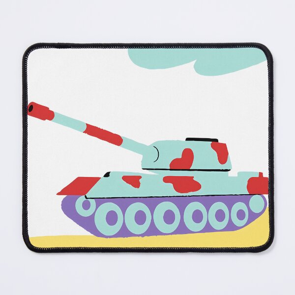 Item preview, USA Tanks Vibrant Landscape Military Art Abstract Warfare designed and sold by ART ATTACK ZONE.