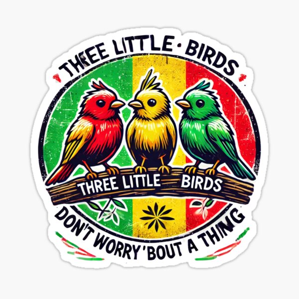 Item preview, Three Little Birds – Vibrant Reggae Design designed and sold by GSF1.