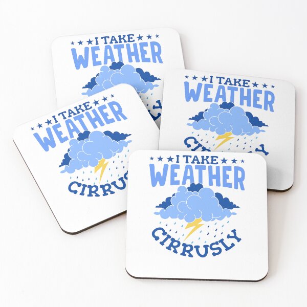 Item preview, I Take Weather Cirrusly - Funny Meteorology Design designed and sold by Pobru.