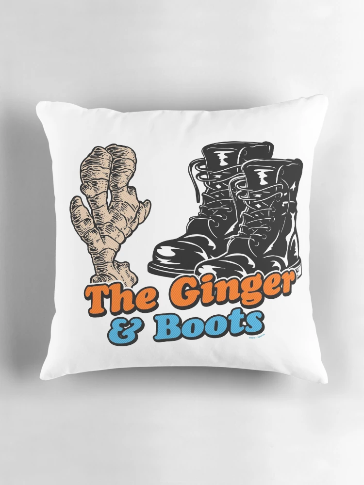 Aperçu 3 sur 4. Coussin avec l'œuvre Le Roux et les Bottes [Roufxis-Rb] créée et vendue par RoufXis.