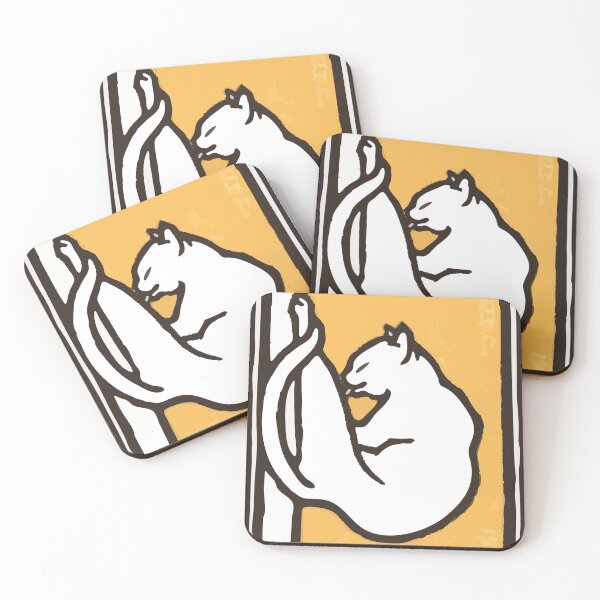 Item preview, Transparent Waxing Cat (1918) by Julie de Graag – Vintage Art Sticker designed and sold by QuteStuffHere.