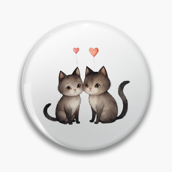 Item preview,  Watercolor Cats, watercolor Cats, valentine day, love, adorable animals designed and sold by Victoria Riabov.