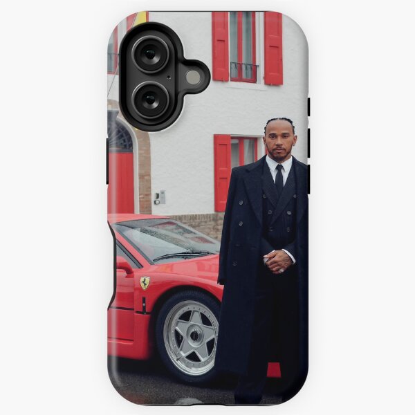 Vista previa del artículo con la obra «Lewis Hamilton y Ferrari: se revela una alianza histórica», diseñado y vendido por Not Hugo.