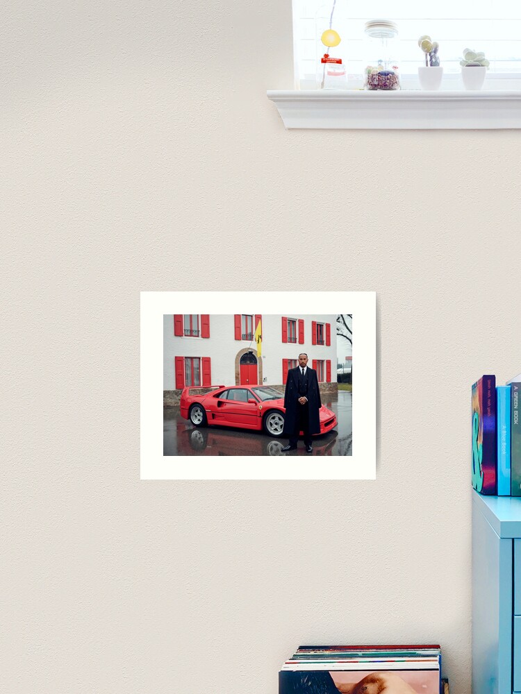 Thumbnail 1 of 3, Art Print, Lewis Hamilton and Ferrari: A Historic Partnership Unveiled designed and sold by c123035.