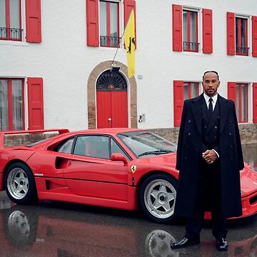 Artwork thumbnail, Lewis Hamilton and Ferrari: A Historic Partnership Unveiled by Not Hugo