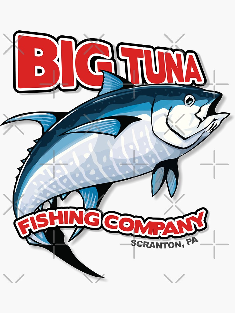 "Big Tuna Red" Sticker by ByteCage Redbubble