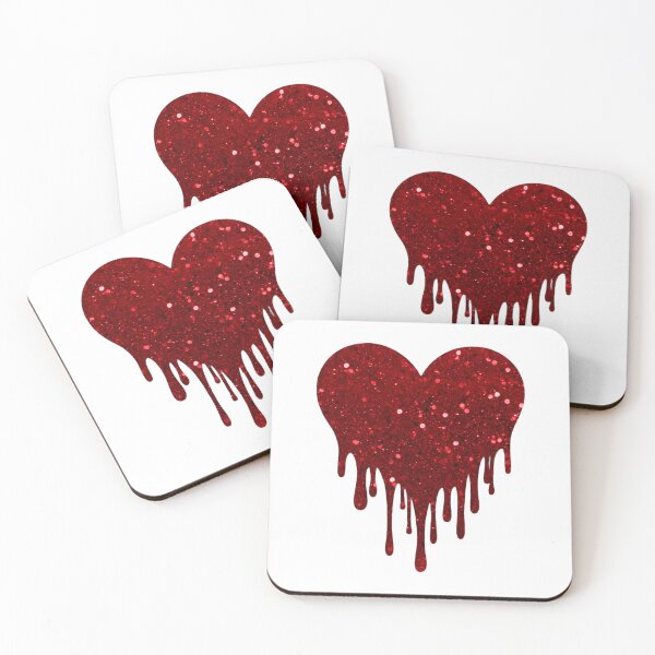 Item preview, Dripping Glitter Heart designed and sold by QuirkyChicArts.