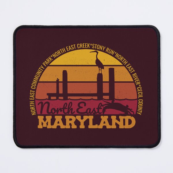Item preview, North East Maryland Sunset Retro Local Pride Logo designed and sold by CRHPOD20.