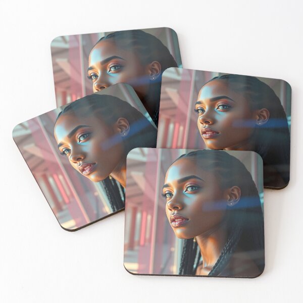 Item preview, Architectural Color Portrait - Ethereal Woman with Iridescent Glow designed and sold by Arts Unlimited.