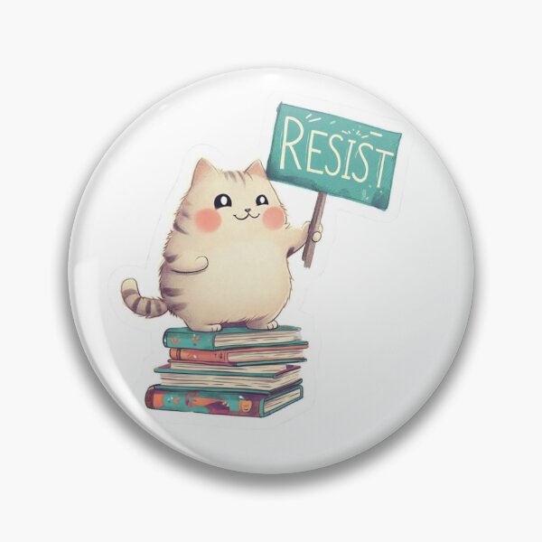 Item preview, Resist Protest Cat designed and sold by PaperViewStore.