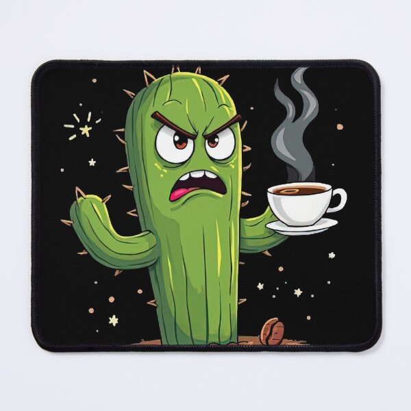 Item preview, Can't Touch This... Until Coffee - Grumpy Cactus Design designed and sold by ai1art.