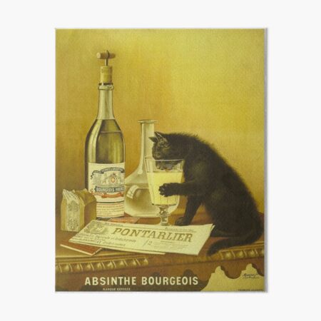 Artikel-Vorschau von Vintages Retro französisches Plakat "Wermut Bourgeois" schwarze Katze, designt und verkauft von Martstore.