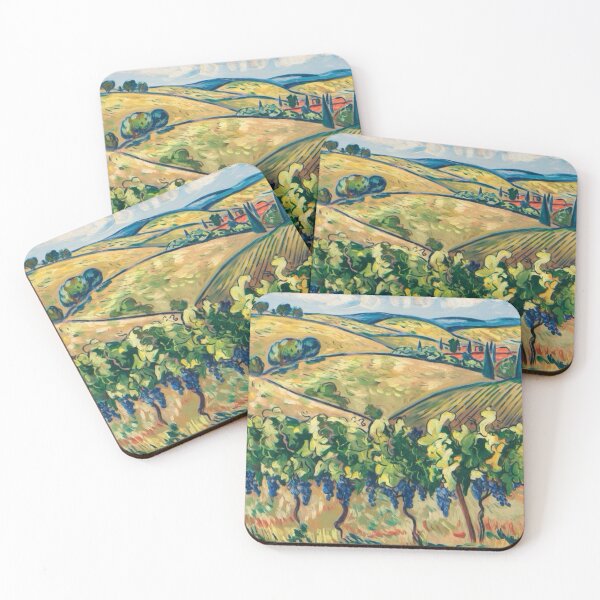 Item preview, Vibrant French Vineyard Scene – Rolling Hills of Provence. Art By Carraann  designed and sold by CARRAANN.