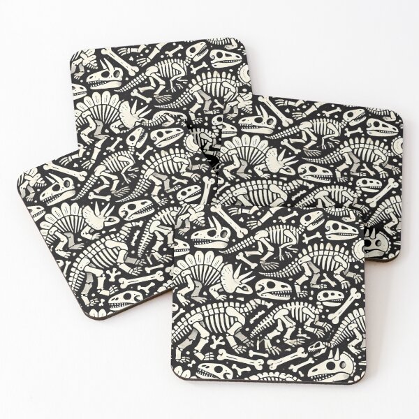 Item preview, Dinosaur Bone Adventure – Playful Pattern  designed and sold by KittyKatto.