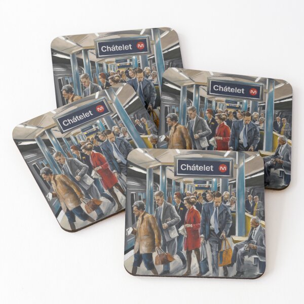 Item preview, Paris Metro Station at Châtelet. Art By Carraann  designed and sold by CARRAANN.