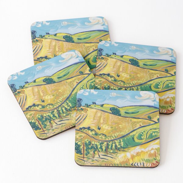 Item preview, Golden Provence Hills with Cypress Trees . Art By Carraann  designed and sold by CARRAANN.