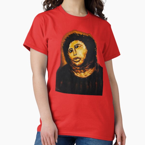 Vista previa del artículo con la obra «MONO CRISTO de Jorge Torrones (después de Cecilia Giménez)», diseñado y vendido por velvetify.com.