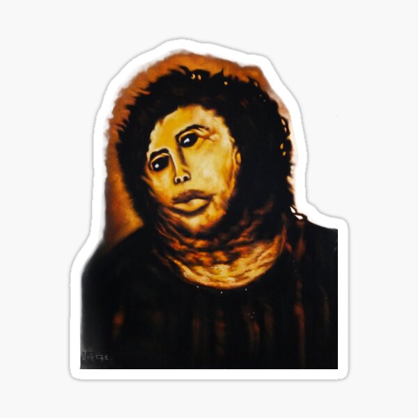 Item preview, MONKEY CHRIST by Jorge Torrones (after Cecilia Gimenez) designed and sold by velvetify.com.