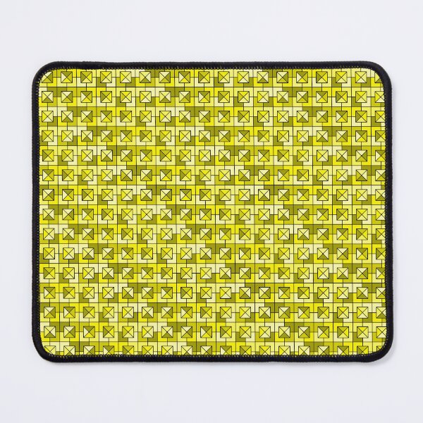 Item preview, Yellow Triangles in Squares designed and sold by Lindsey Popejoy.