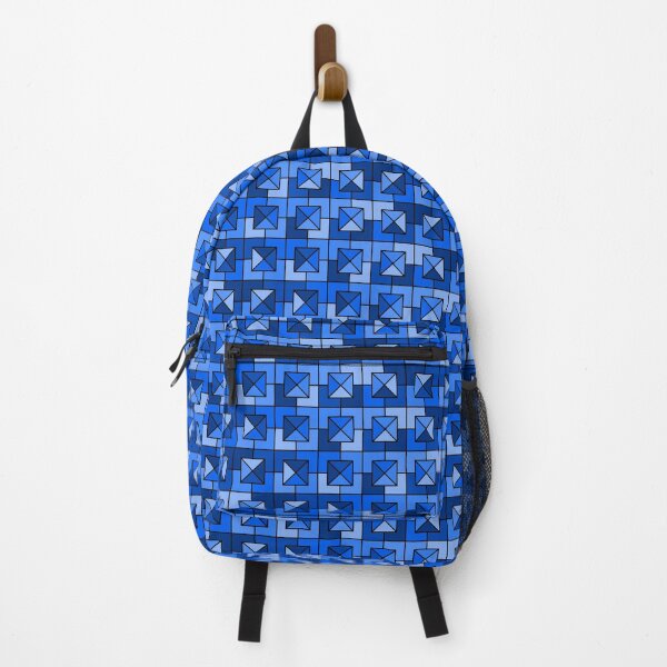 Item preview, Blue Triangles in Squares designed and sold by Lindsey Popejoy.