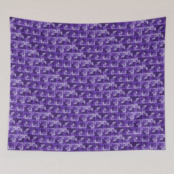 Item preview, Purple Triangles in Squares designed and sold by Lindsey Popejoy.