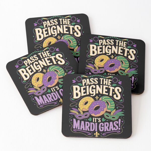 Item preview, Mardi Gras Beignets Celebration Design designed and sold by love3617.