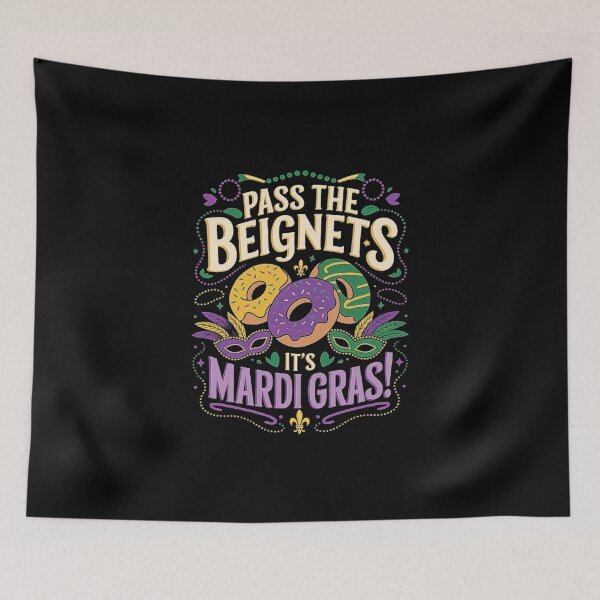 Item preview, Mardi Gras Beignets Celebration Design designed and sold by love3617.