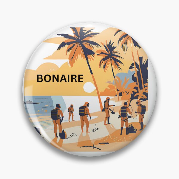 Item preview, Bonaire happy diving designed and sold by seahorse crossing.