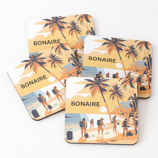 Item preview, Bonaire happy diving designed and sold by seahorse crossing.