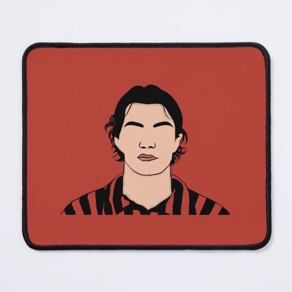 Item preview, Icon of Maldini's face wearing the Milan jersey in charcoal drawing designed and sold by JONPIPOU.