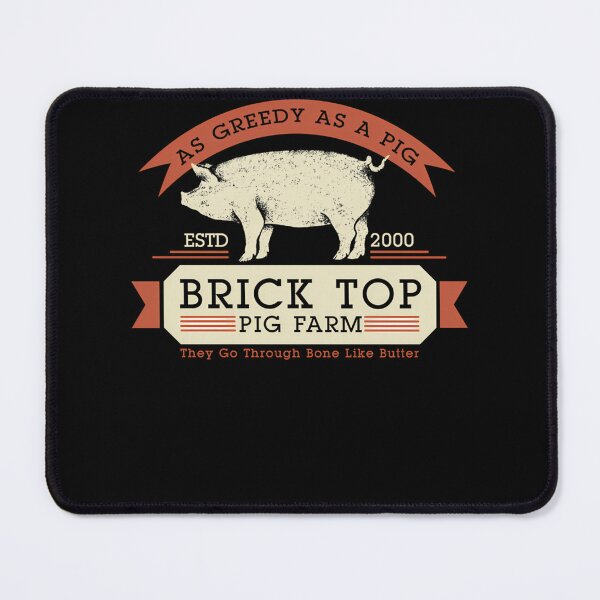 Item preview, Brick Top Pig Farm - As Greedy As A Pig ESTD 2000 designed and sold by Patu-san.