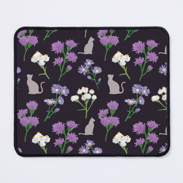 Item preview, Michigan Cat-safe Native Flowers Dark Background designed and sold by ShannonSArtwork.