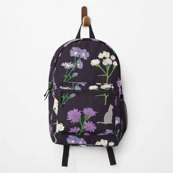 Item preview, Michigan Cat-safe Native Flowers Dark Background designed and sold by ShannonSArtwork.