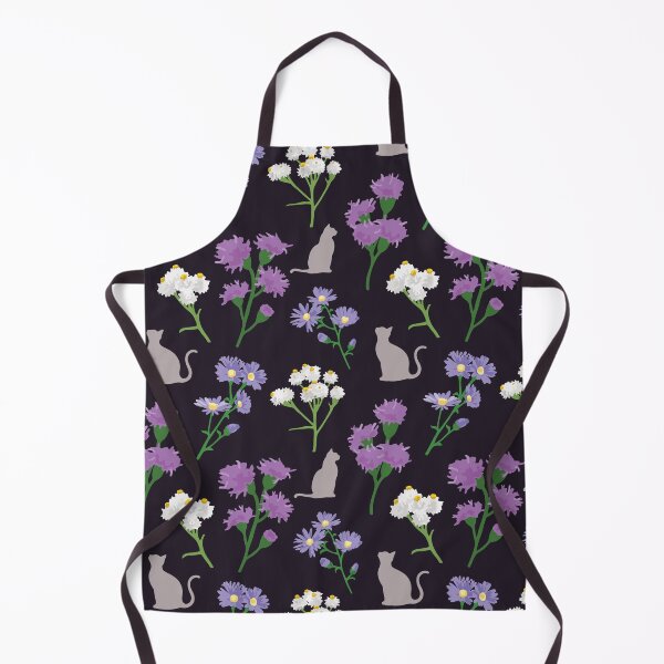 Item preview, Michigan Cat-safe Native Flowers Dark Background designed and sold by ShannonSArtwork.