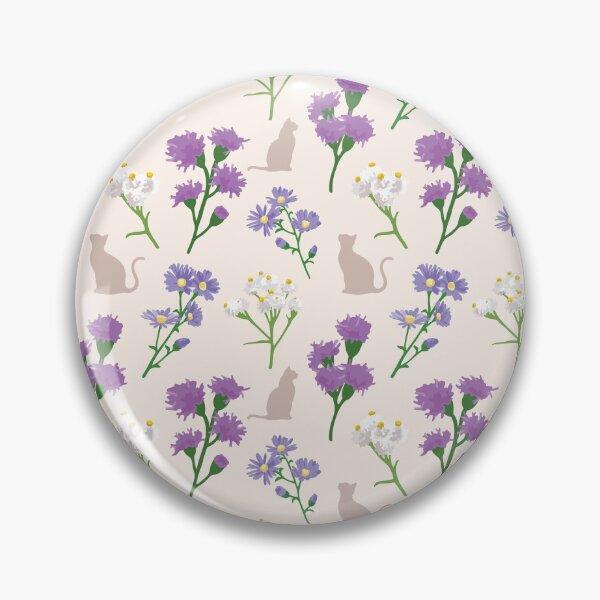 Item preview, Michigan Cat-safe Native Flowers Light Background designed and sold by ShannonSArtwork.