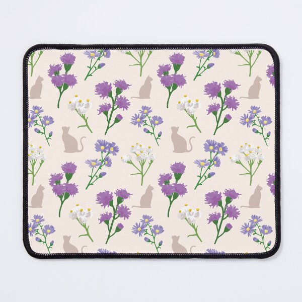 Item preview, Michigan Cat-safe Native Flowers Light Background designed and sold by ShannonSArtwork.