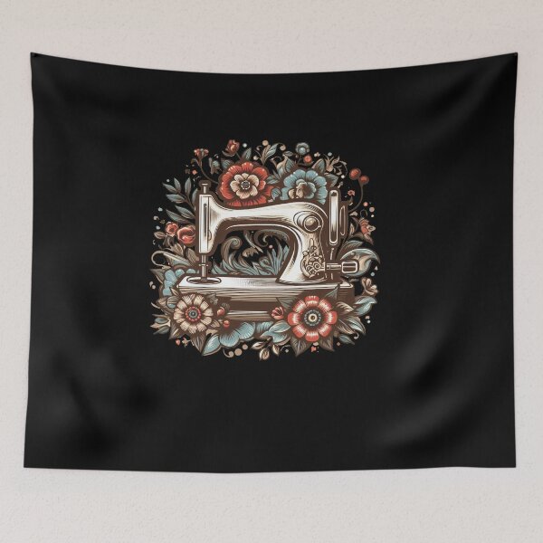 Item preview, Floral Flower Sewing Maschine Kit Quilting Pins And Needles Day designed and sold by Dressed For  Duty.