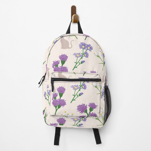 Item preview, Michigan Cat-safe Native Flowers Light Background designed and sold by ShannonSArtwork.