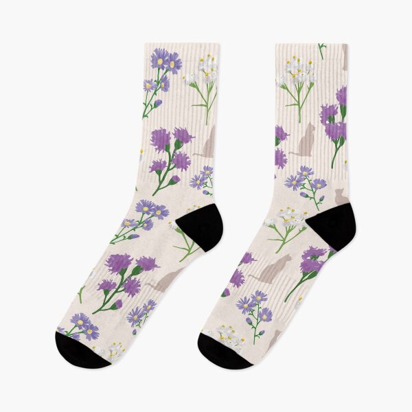 Item preview, Michigan Cat-safe Native Flowers Light Background designed and sold by ShannonSArtwork.
