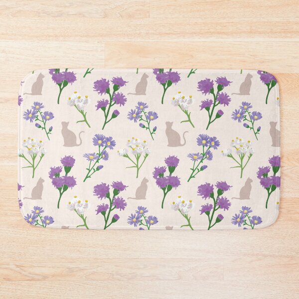 Item preview, Michigan Cat-safe Native Flowers Light Background designed and sold by ShannonSArtwork.