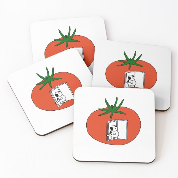 Item preview, a Cat walking through the door on the tomato designed and sold by superbaechoo.
