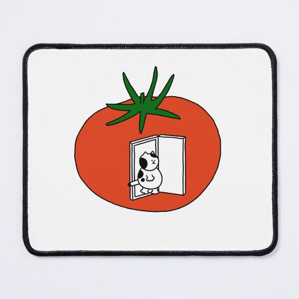 Item preview, a Cat walking through the door on the tomato designed and sold by superbaechoo.