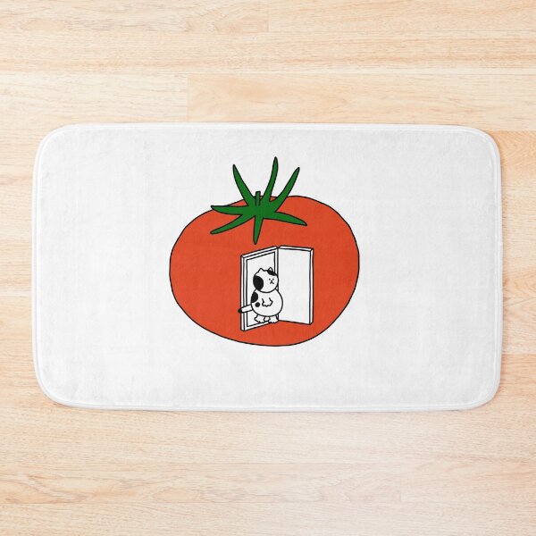 Item preview, a Cat walking through the door on the tomato designed and sold by superbaechoo.