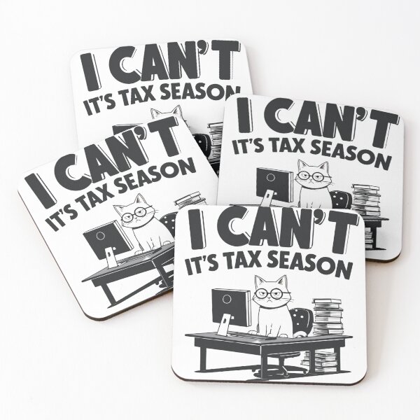 Item preview, I Can't It's Tax Season Funny Cat designed and sold by TynesDesign.
